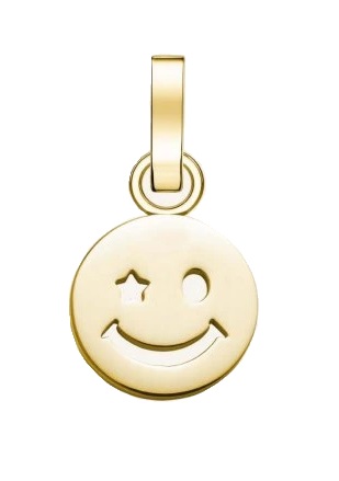 Rosefield Pozlacený přívěsek The Pendant PE-Gold-Smiley S