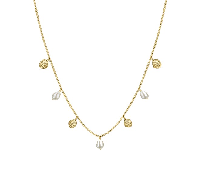 Levně Rosefield Stylový pozlacený náhrdelník Amber JMSPNG-J161
