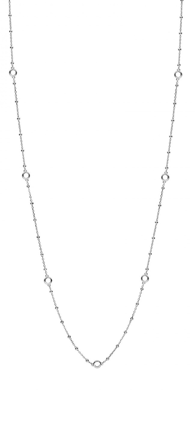 Rosato Hosszú ezüst nyaklánc karikákkal medálokra Storie RZC050