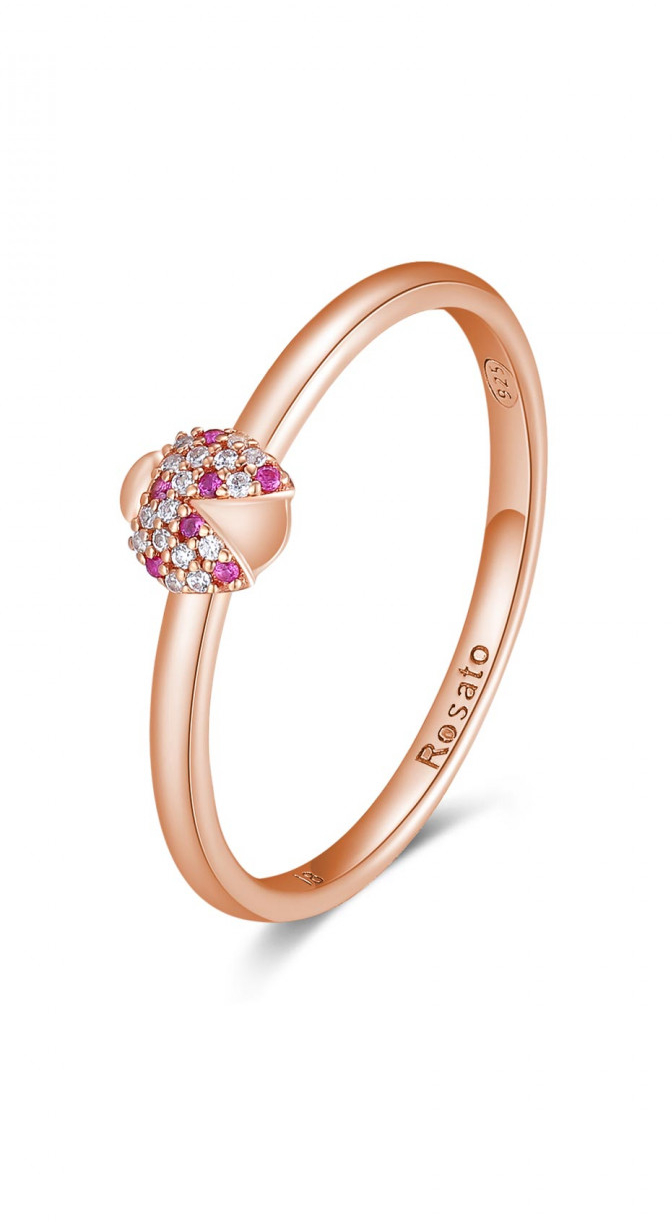 Rosato Jemný bronzový prsten s beruškou Allegra RZA020 52 mm