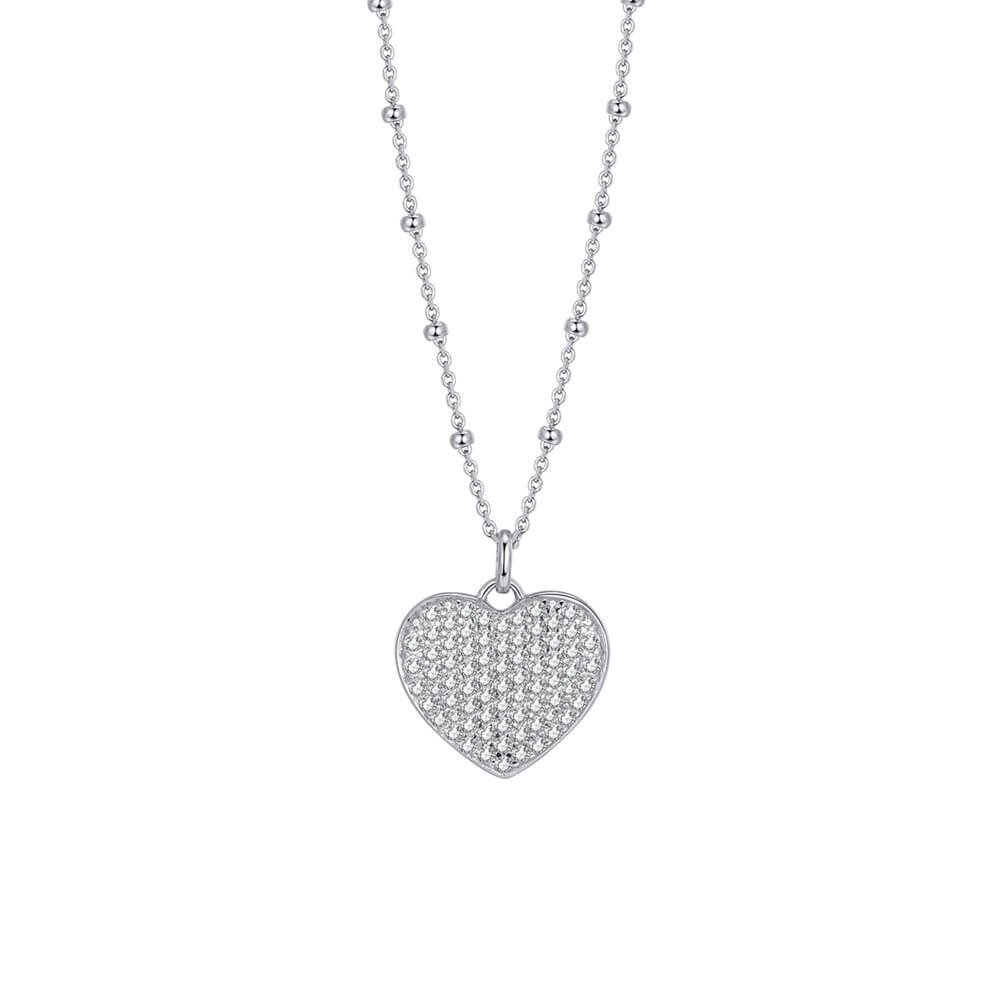 Rosato Romantický stříbrný náhrdelník Storie RZC048 (řetízek, přívěsek)