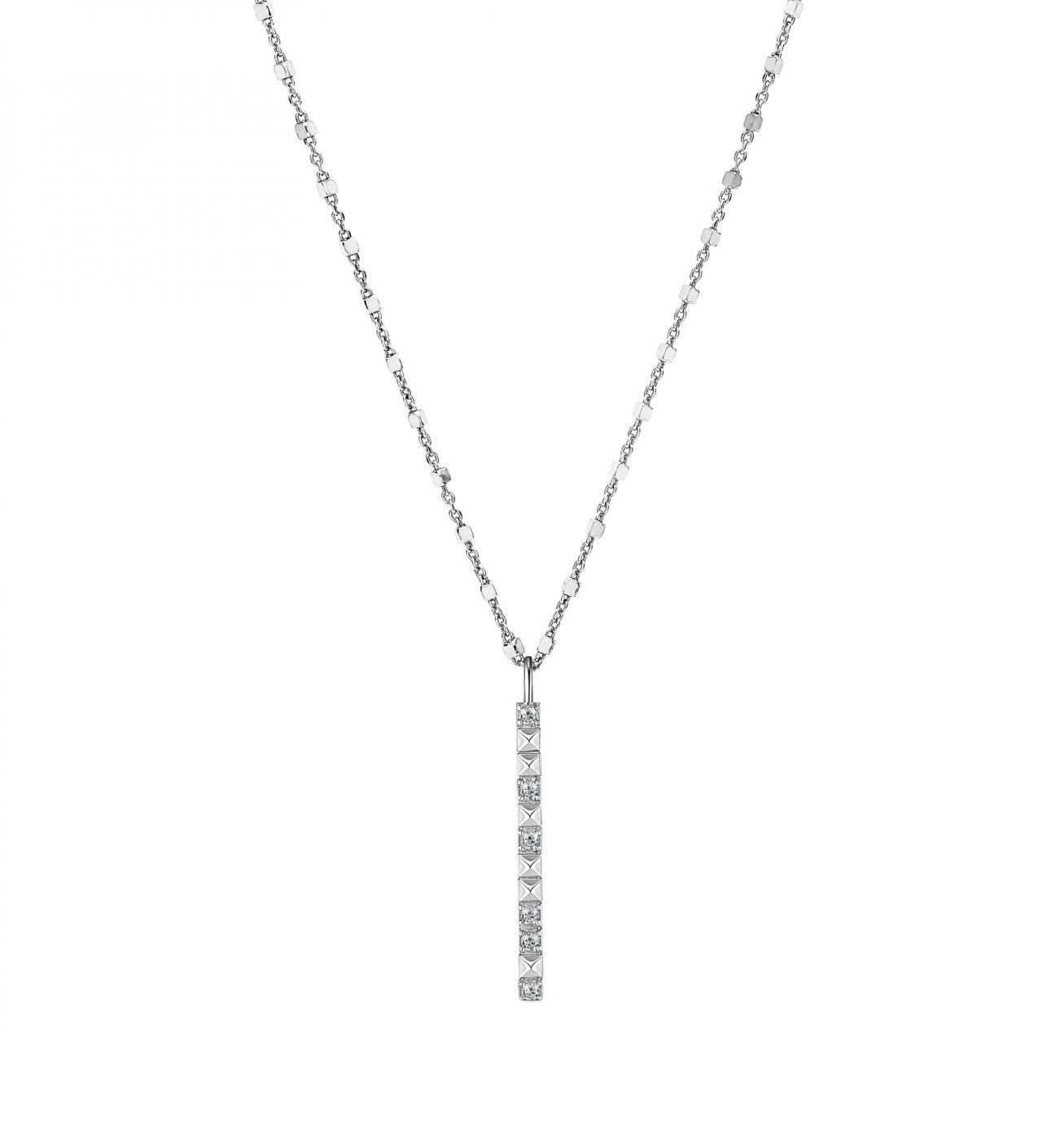 Rosato Strieborný náhrdelník s príveskom I Cubica RZCU09 (retiazka, prívesok)