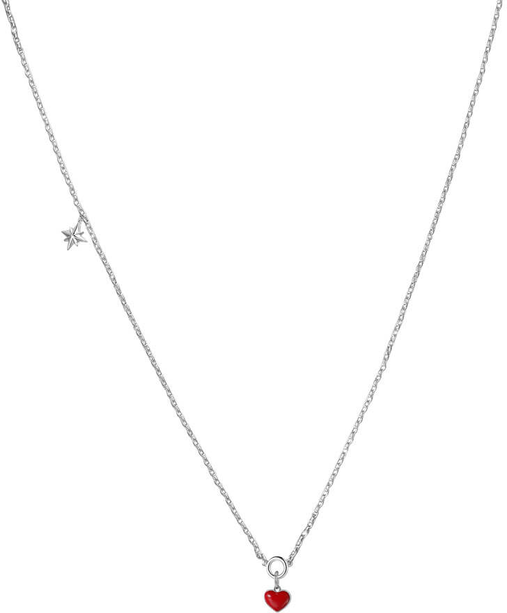 Rosato Strieborný náhrdelník so srdiečkom Storie RZC031