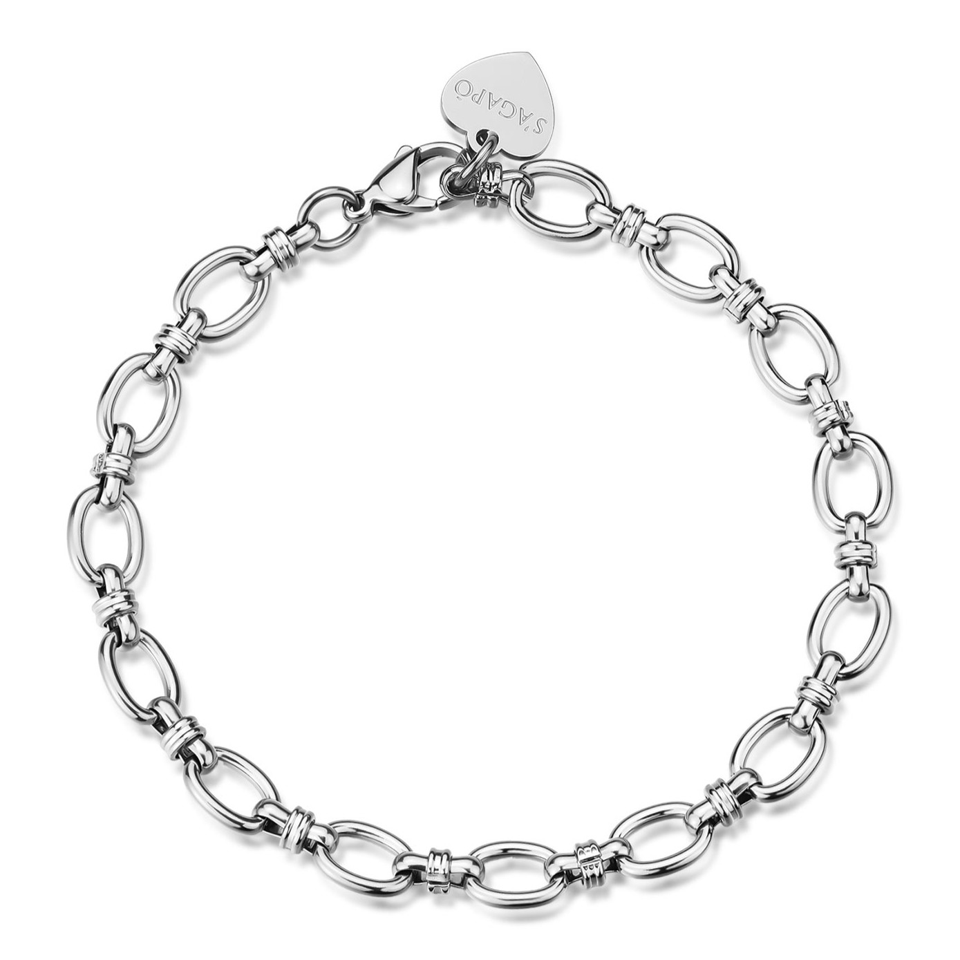 S'Agapõ Moderný oceľový náramok Chunky SHK116