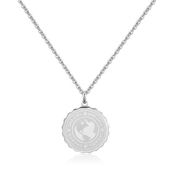 S`Agapõ -  Ocelový náhrdelník Dreams Coin SKY01