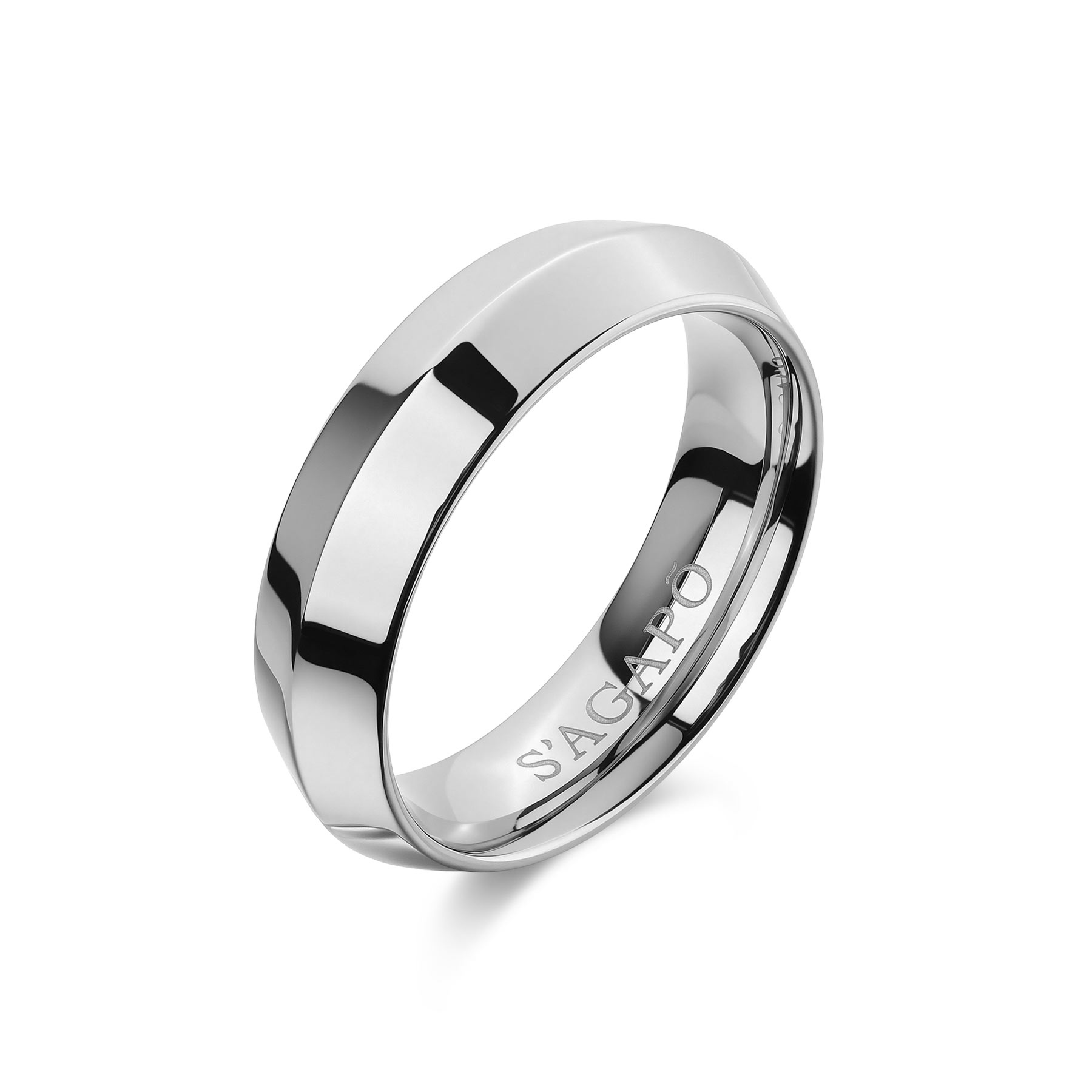 S'Agapõ Ocelový prsten pro muže Bound SBD31 61 mm