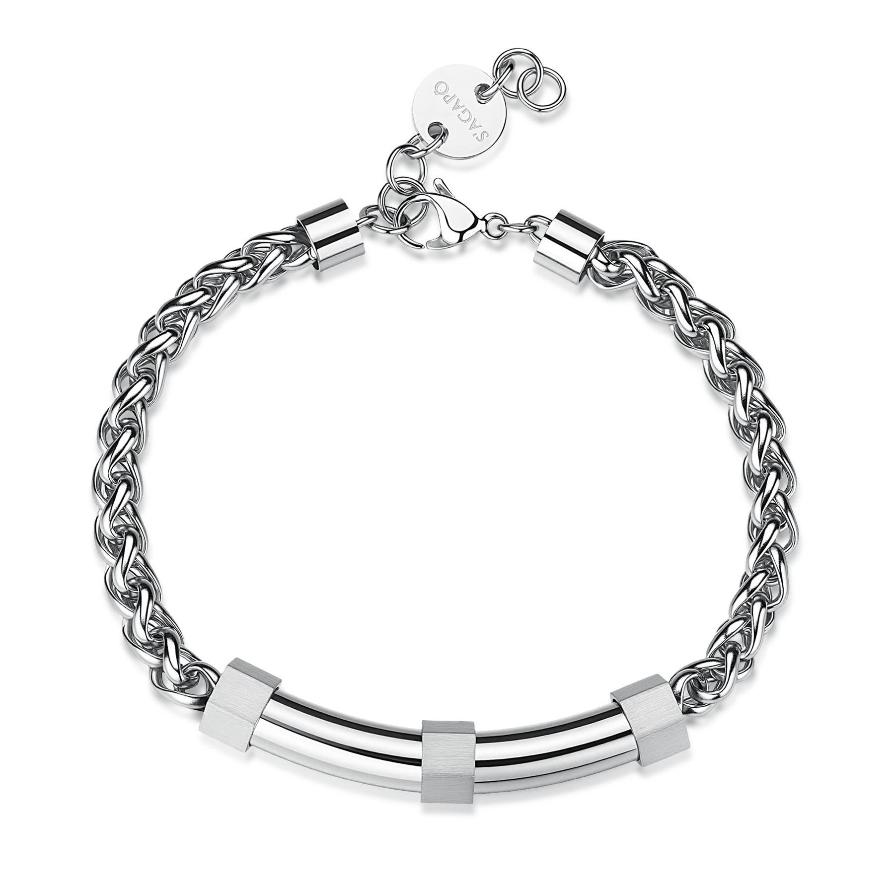 S'Agapõ Štýlový oceľový náramok pre mužov Bound SBD14