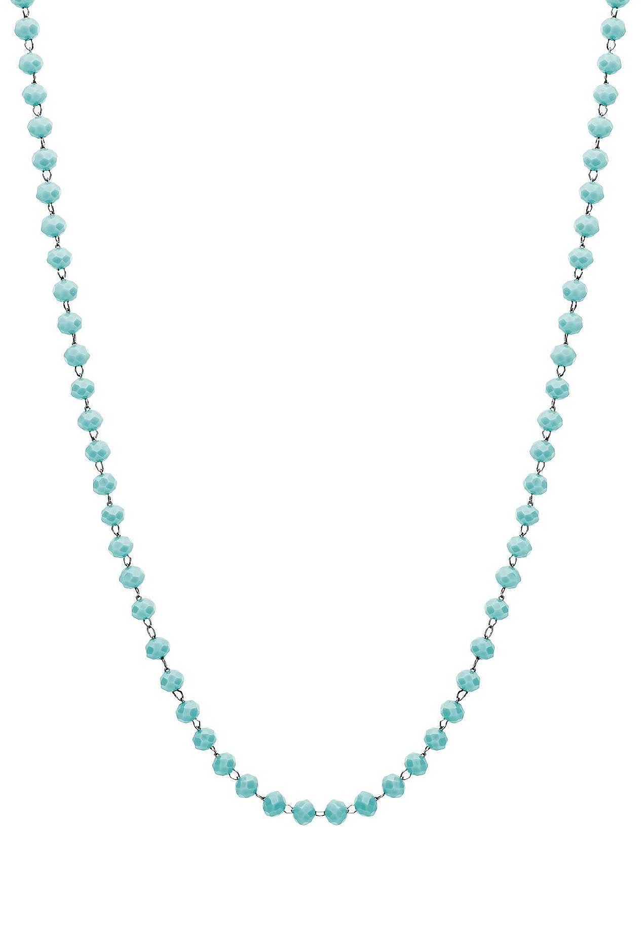Levně S`Agapõ Tyrkysový korálkový náhrdelník na přívěsky Happy SHAC57