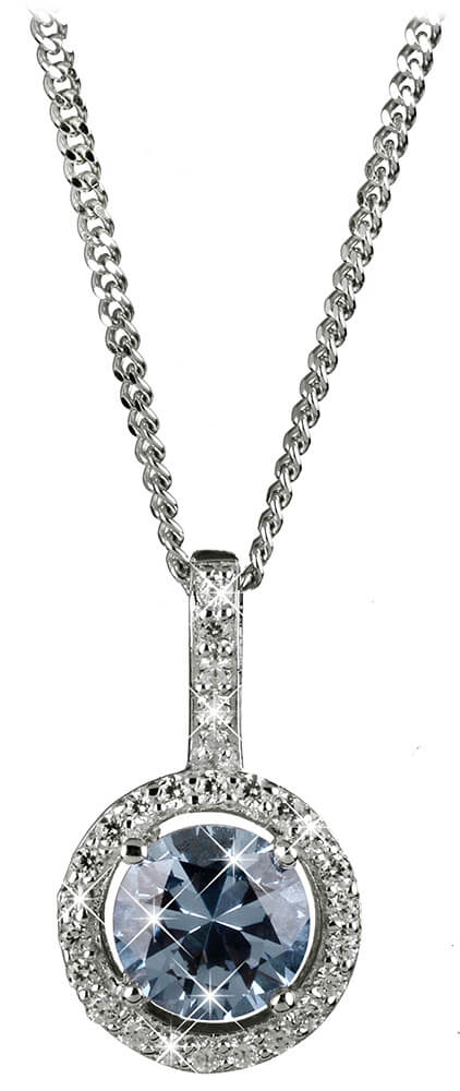 Silver Cat Okouzlující náhrdelník s krystaly SC294 (řetízek, přívěsek)