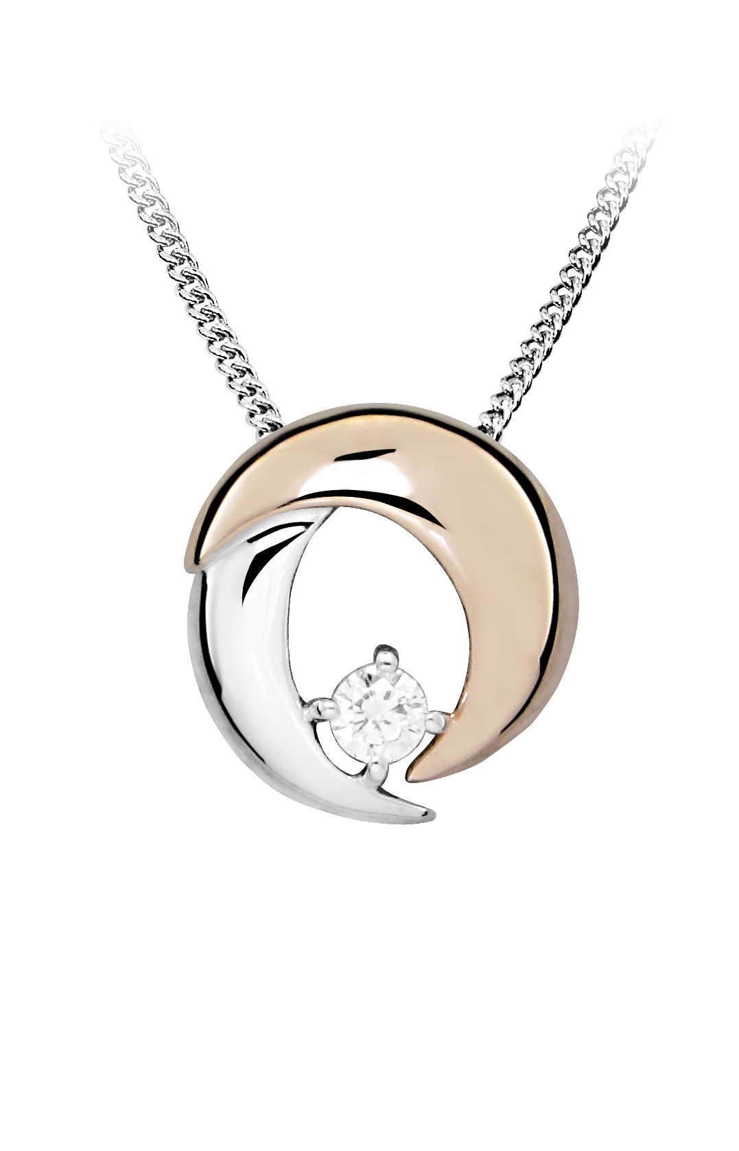 Silver Cat Překrásný náhrdelník s kubickým zirkonem SC485 (řetízek, přívěsek)