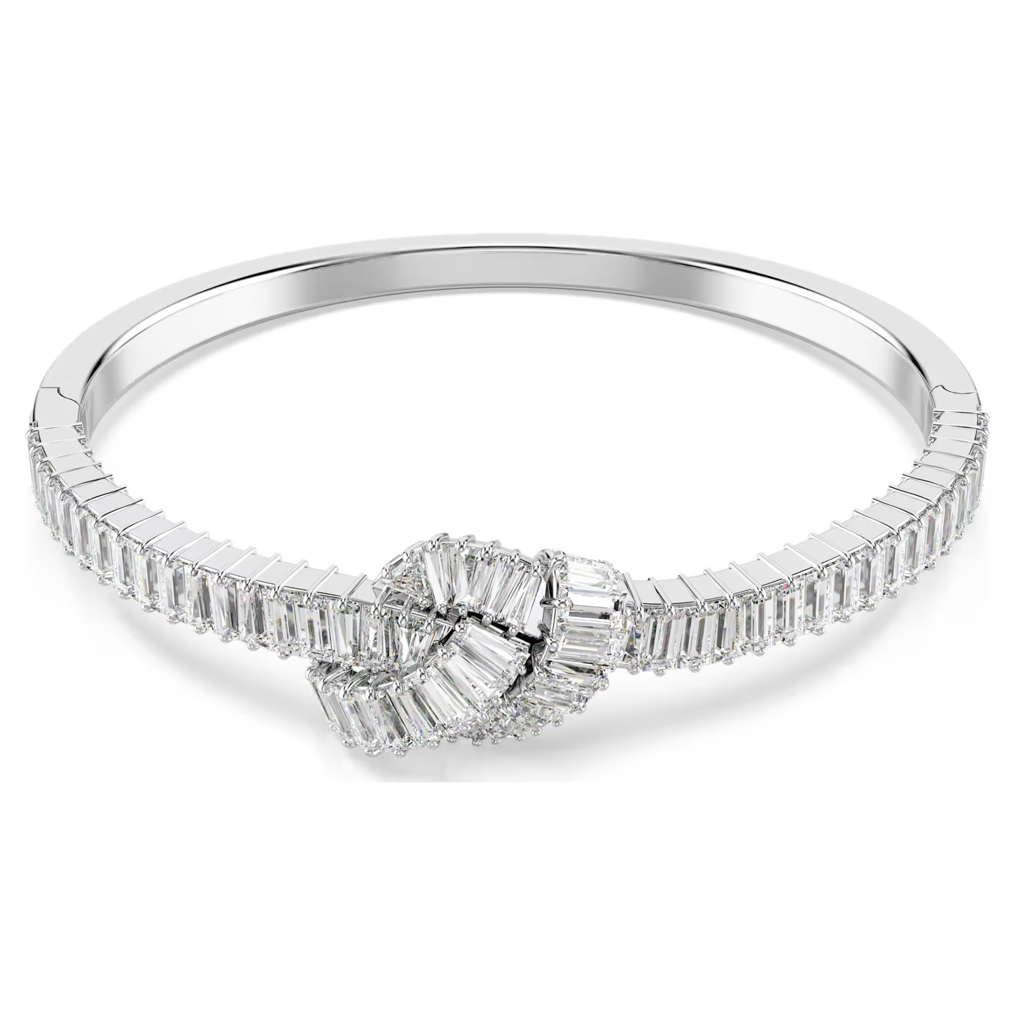 Swarovski Blyštivý pevný náramek Uzlík se zirkony Matrix 5727120 16,8 cm