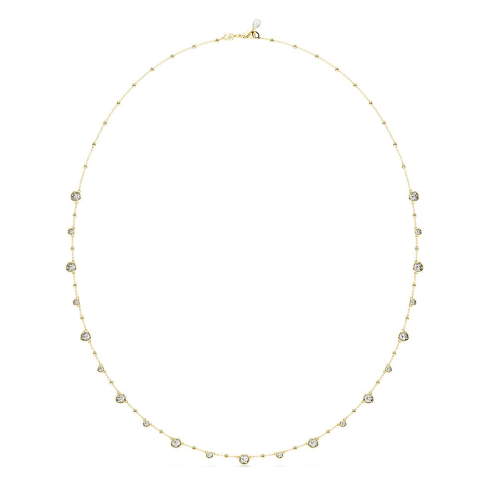 Levně Swarovski Dlouhý pozlacený náhrdelník s křišťály Imber 5680091