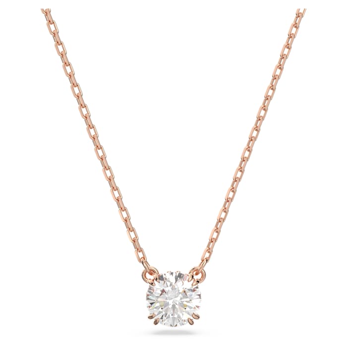 Swarovski -  Elegantní bronzový náhrdelník s krystalem Constella 5636710
