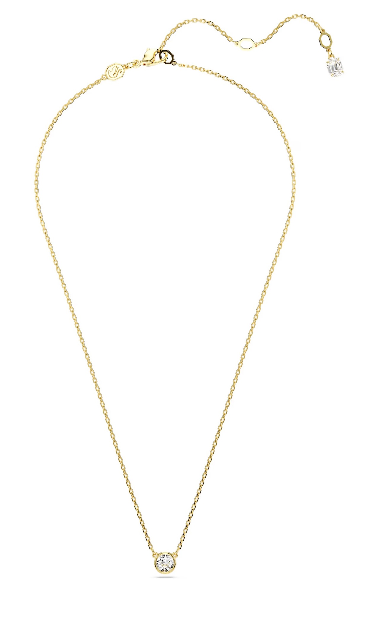 Swarovski Elegantný pozlátený náhrdelník s krištáľom Imber 5684511