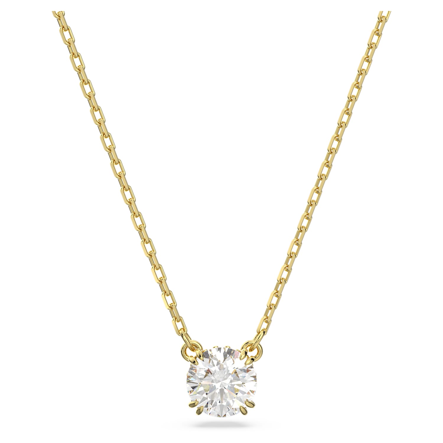 Swarovski Elegantný pozlátený náhrdelník s kryštálom Constella 5636703