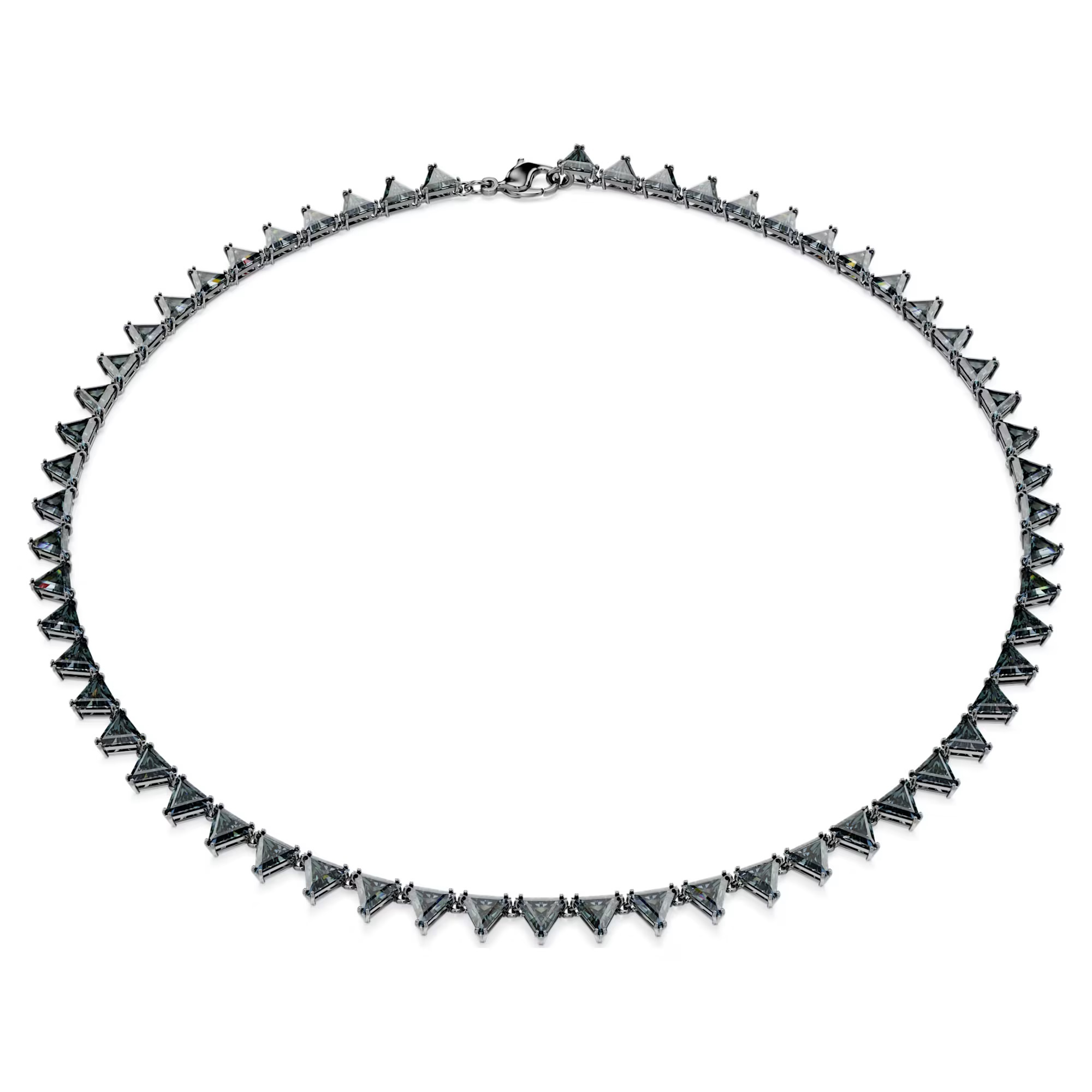 Swarovski Luxusný náhrdelník s čiernymi kryštálmi Matrix Tennis 5672276