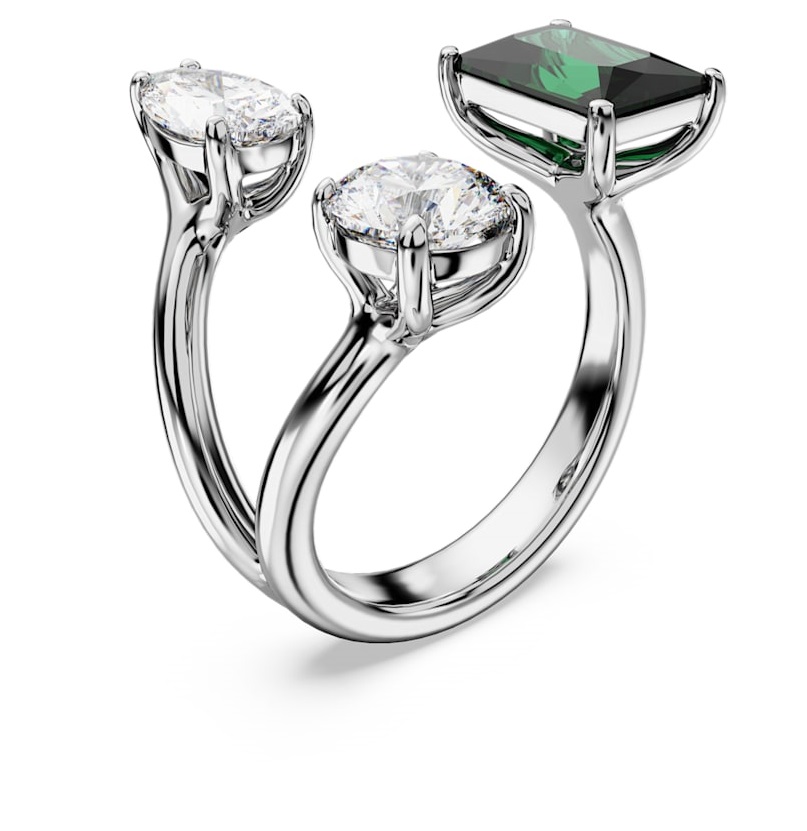 Swarovski Luxusní otevřený prsten s krystaly Mesmera 5676971 58 mm