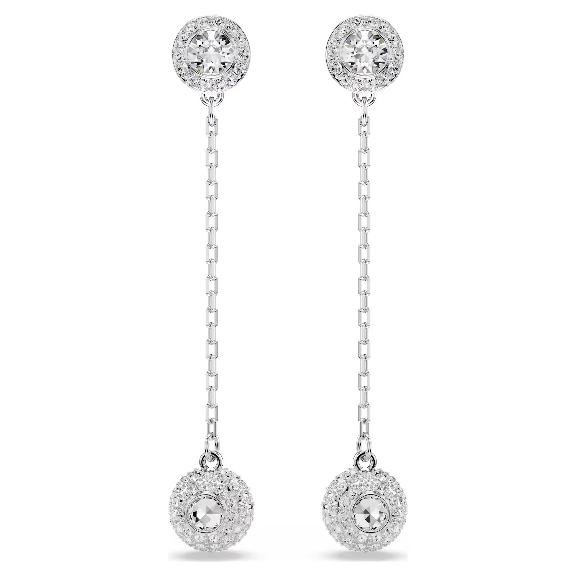 Swarovski Luxusné visiace náušnice 2v1 Una Angelic 5732273