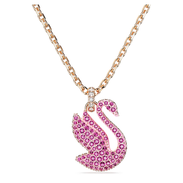 Levně Swarovski Něžný pozlacený náhrdelník s Labutí Iconic Swan 5647552