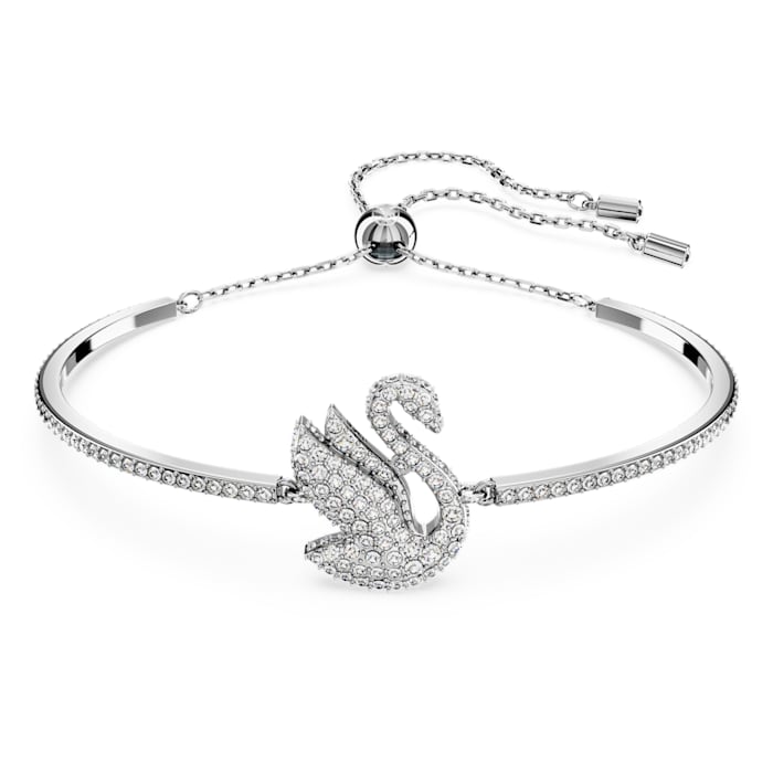Levně Swarovski Okouzlující náramek s labutí Iconic Swan 5649772