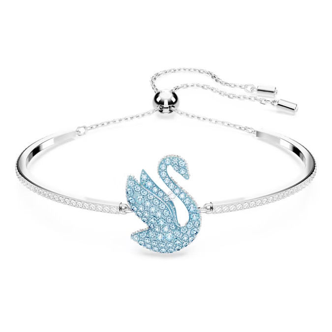 Levně Swarovski Okouzlující náramek s labutí Iconic Swan 5660595