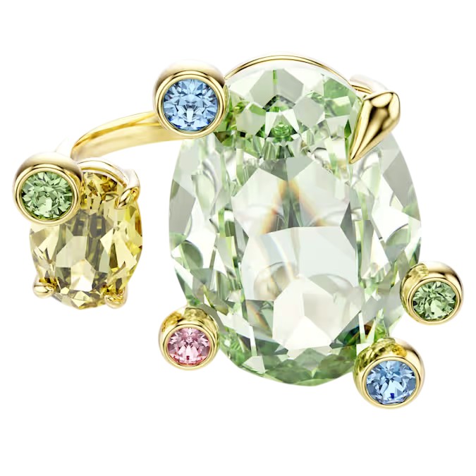 Swarovski Otevřený prsten s barevnými Swarovski krystaly Gema 5721685 55 mm