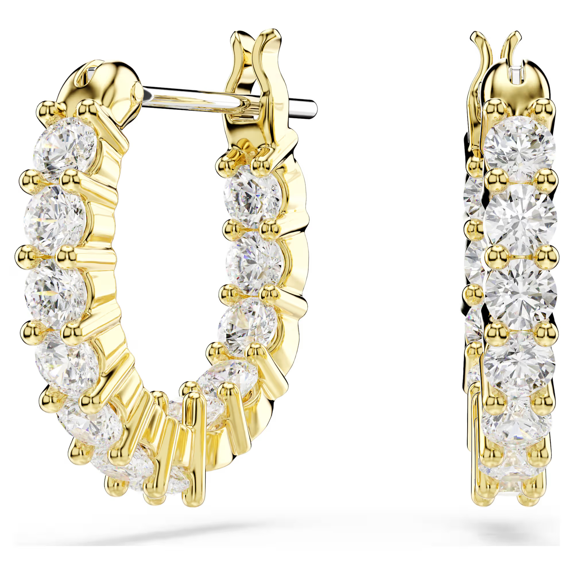 Swarovski Pozlacené kruhy se zirkony Matrix Vittore 5733398