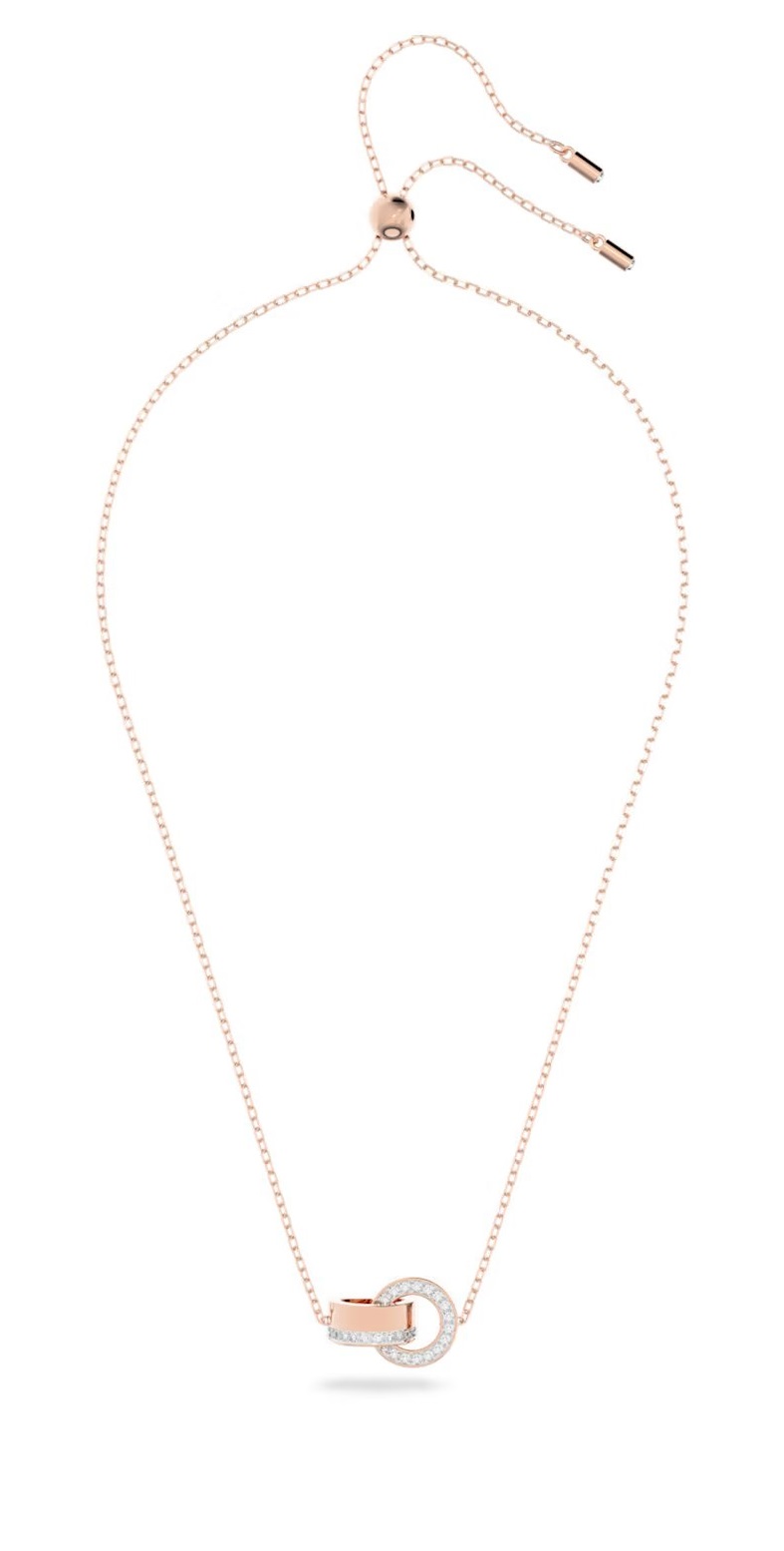 Levně Swarovski Slušivý bronzový náhrdelník s přívěskem Hollow 5636496
