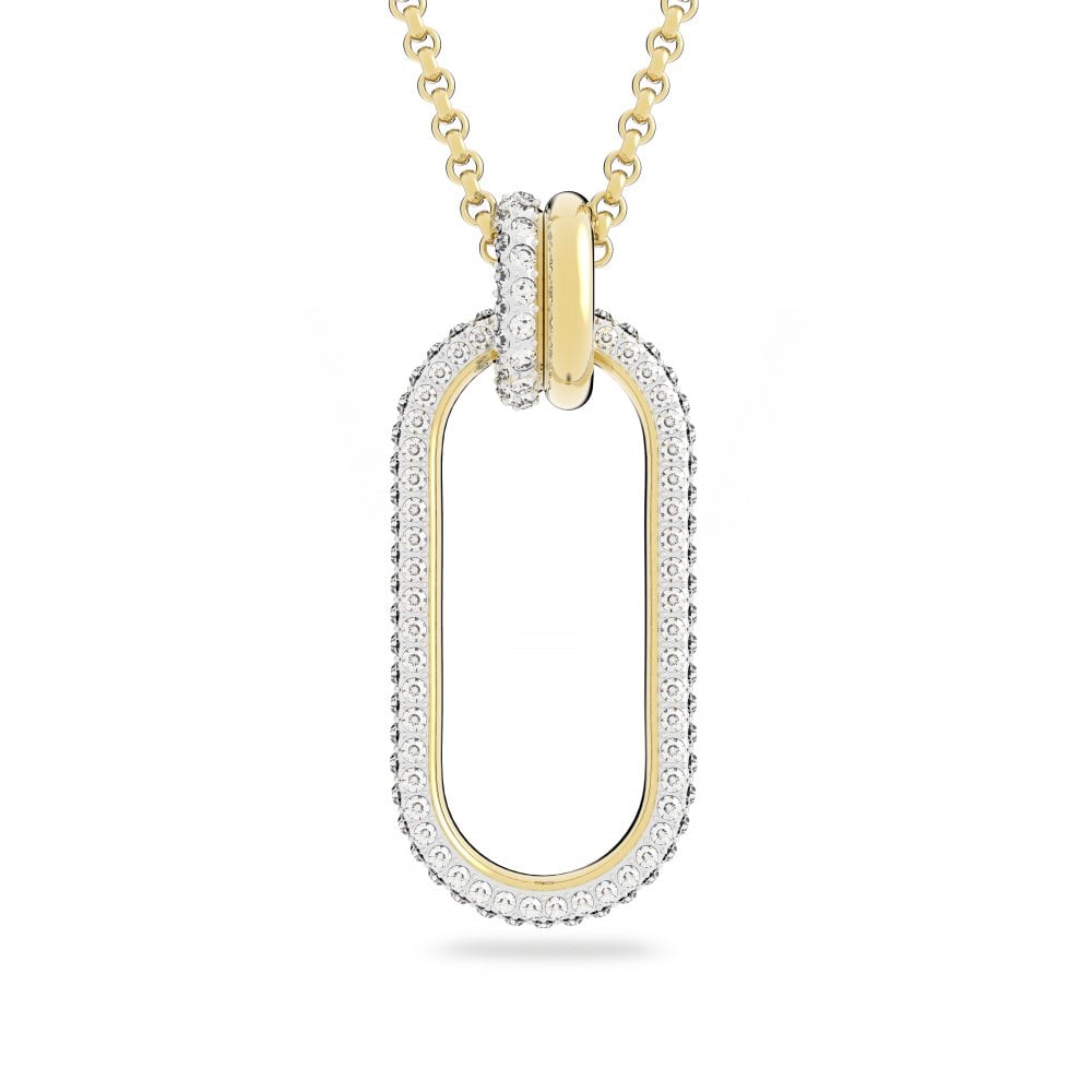 Levně Swarovski Slušivý pozlacený náhrdelník s krystaly 5633848