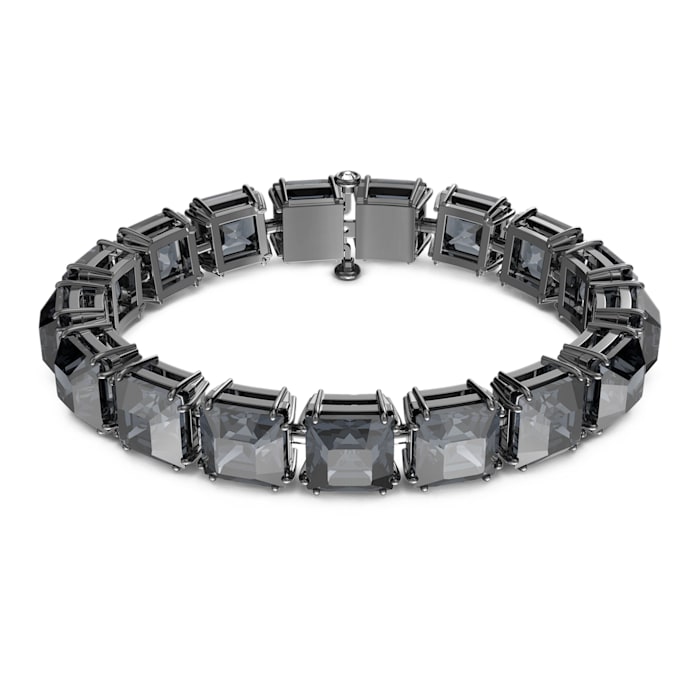 Swarovski Třpytivý náramek s šedými krystaly Millenia 5612682
