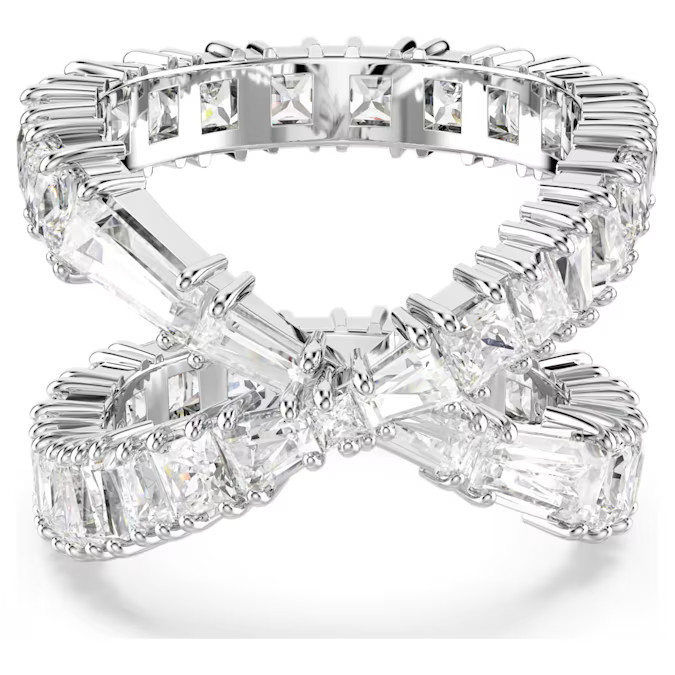 Swarovski Třpytivý prsten s krystaly Hyperbola 5677631 52 mm