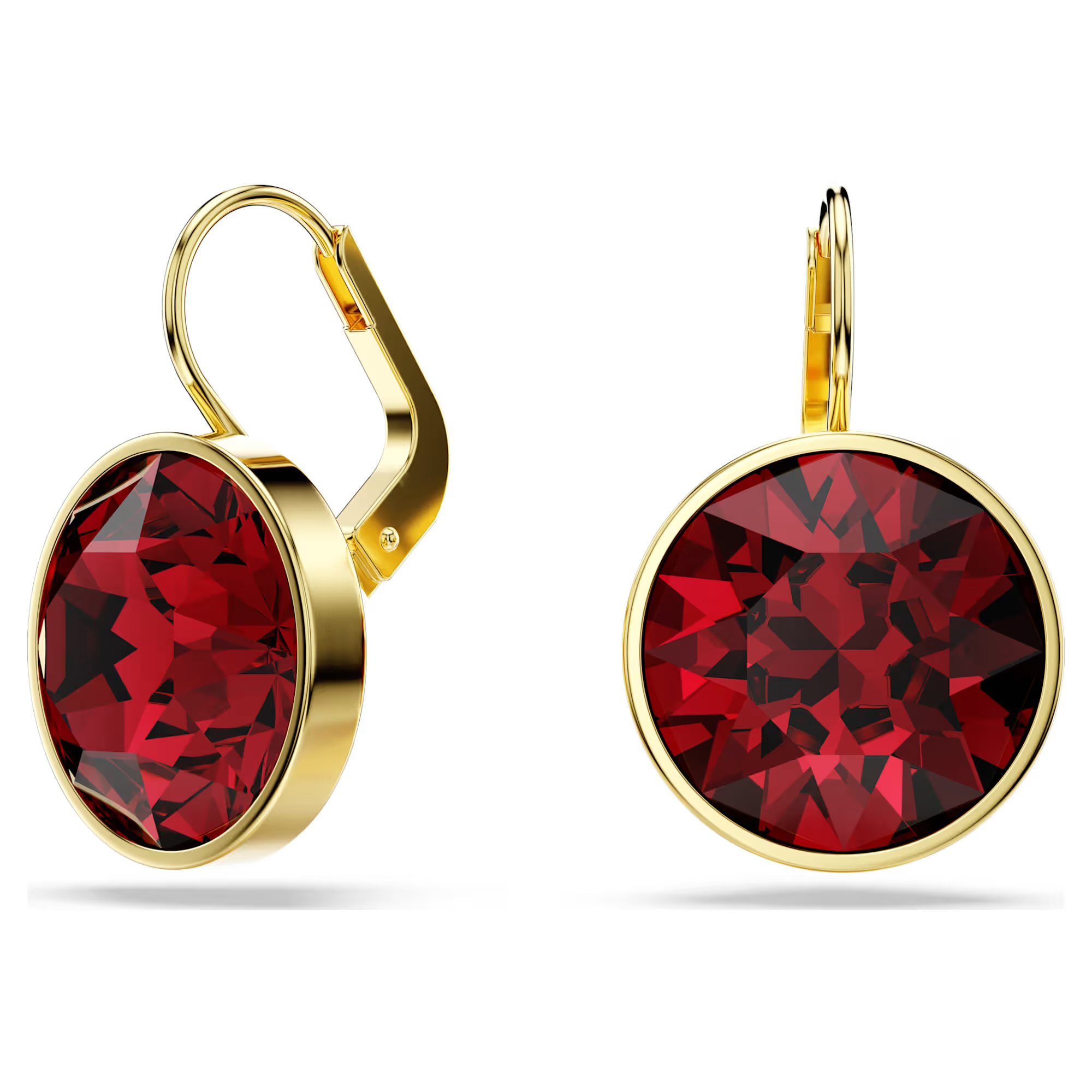 Swarovski Výrazné visací náušnice s červeným krystalem Bella 5724288