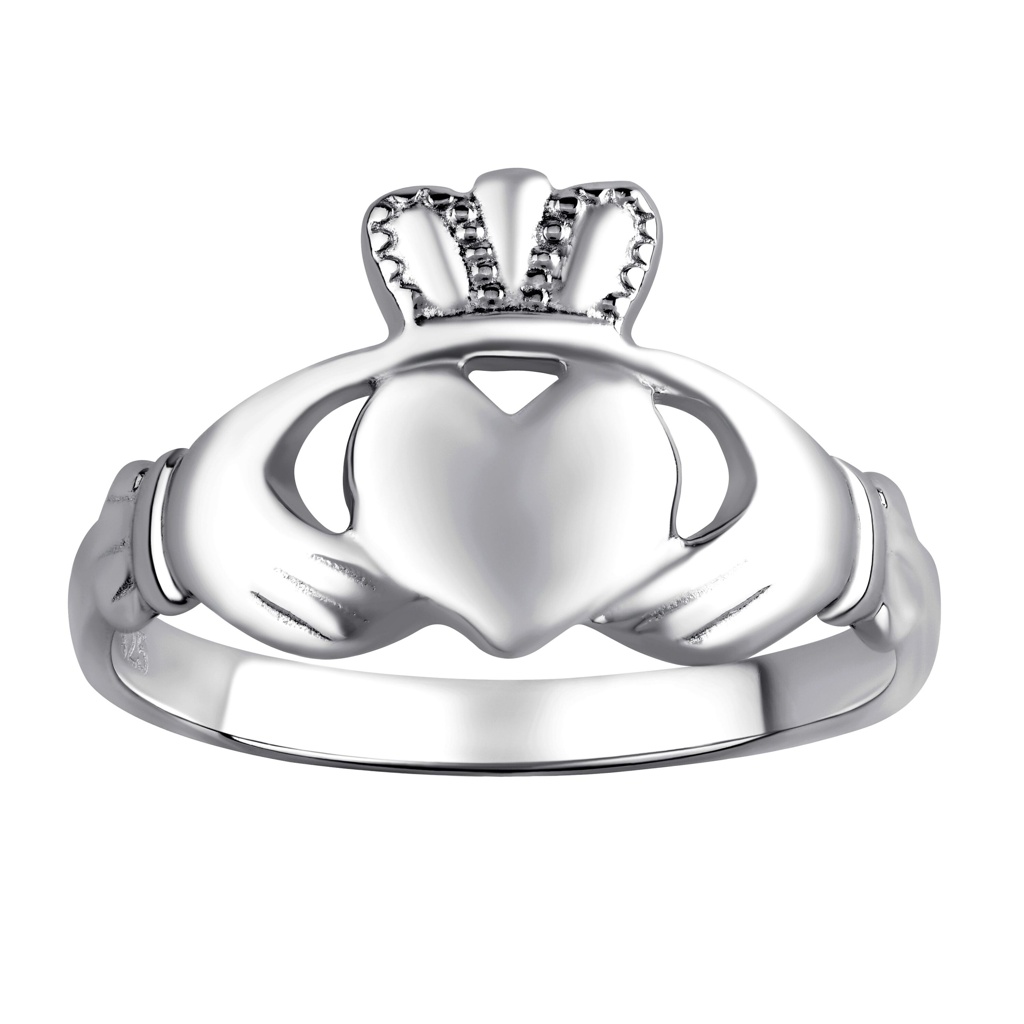 Silvego Dámský celostříbrný prsten Claddagh ZTR96391 52 mm