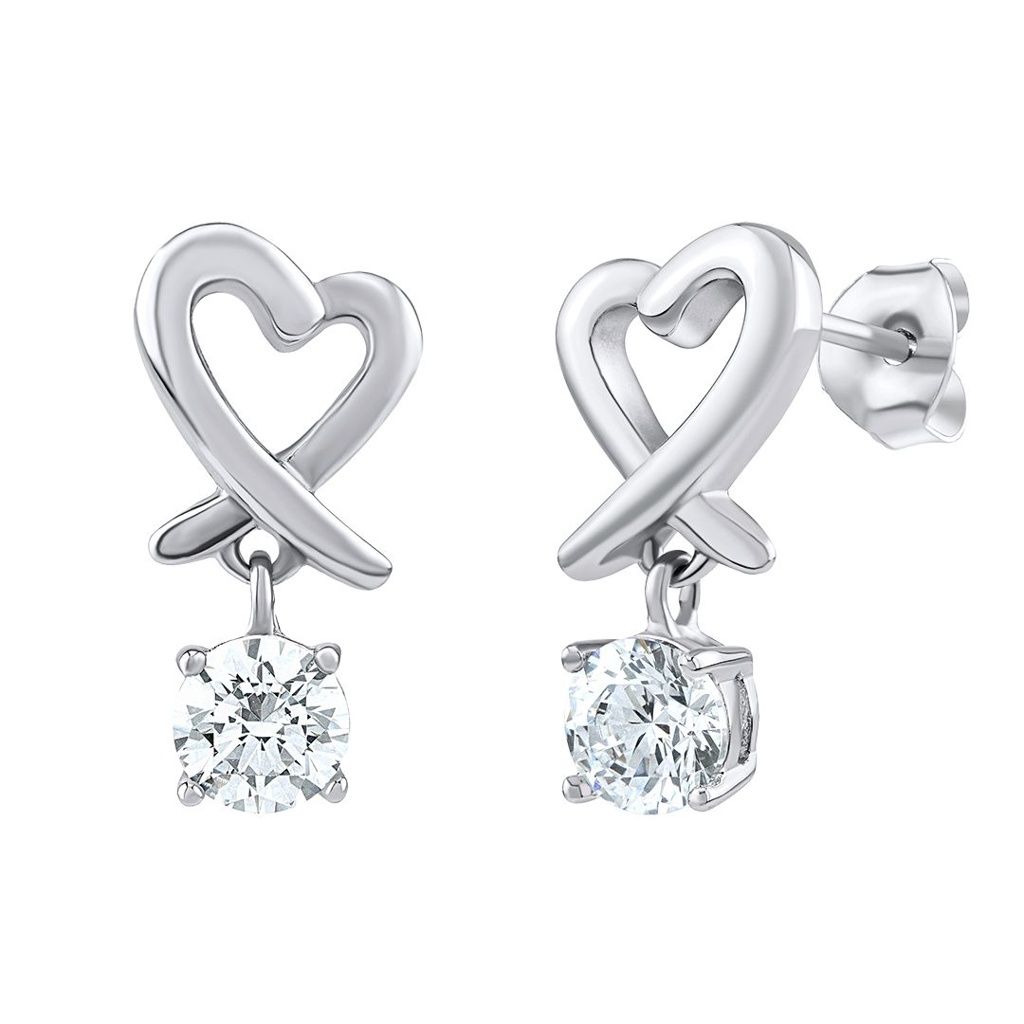 Silvego Orecchini in argento Cuore JJJE0387