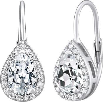 Silvego Orecchini a goccia in argento ORIANNA con zirconi LPS0341SR