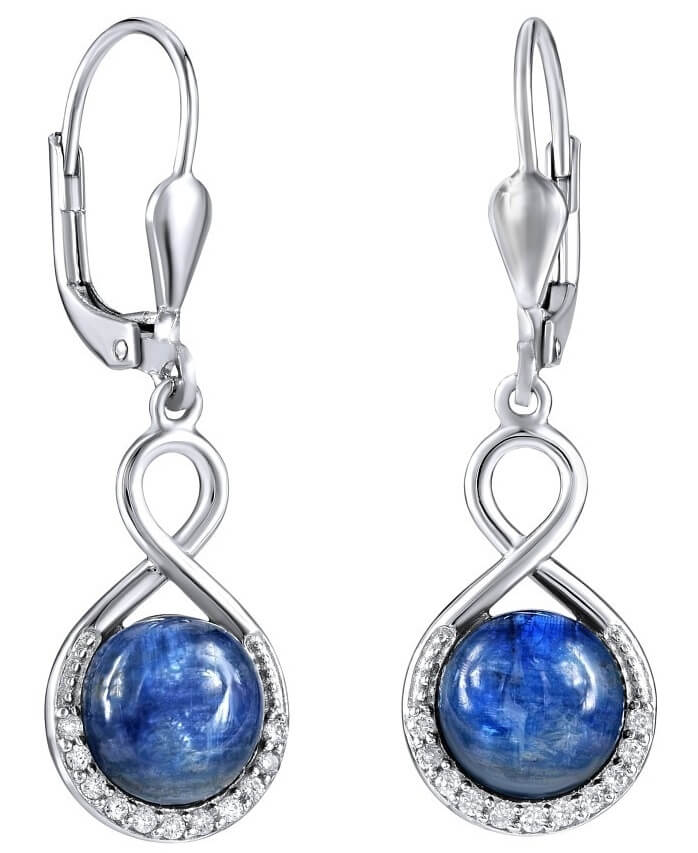 Silvego Orecchini d’argento con Kyanite naturale JST14710KE