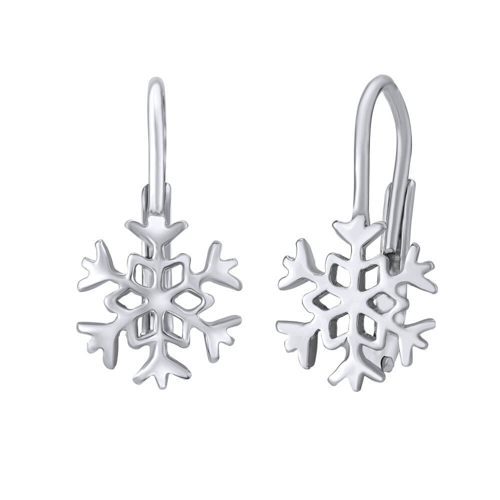 Silvego Orecchini in argento Fiocco di neve SILVEGOB70566