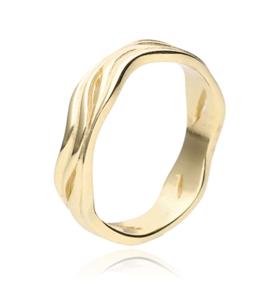 Soliter Elegantný prsteň zo žltého zlata 221 001 00694 00 68 mm