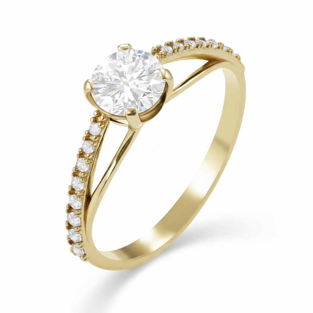 Soliter Elegantný zásnubný prsteň zo žltého zlata 229 001 00891 00 60 mm