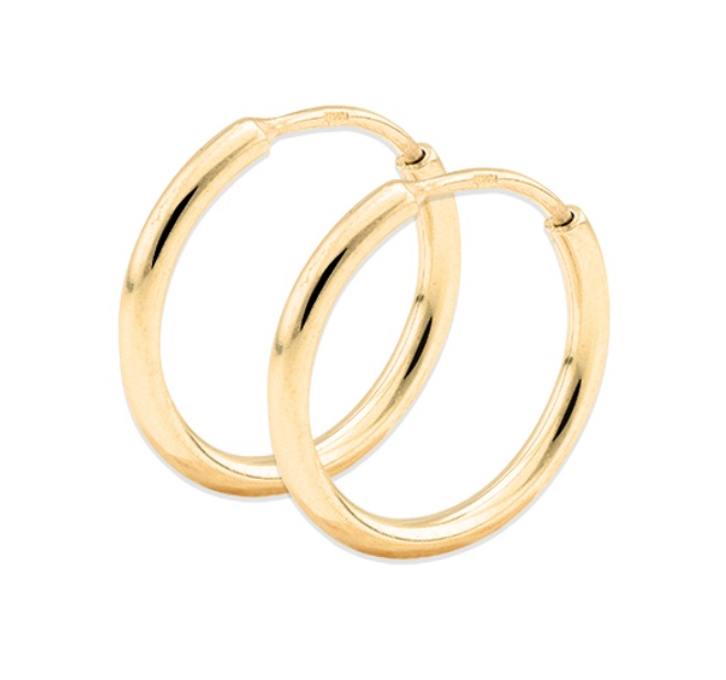 Soliter Minimalistické kruhy zo žltého zlata 231 001 00334 00