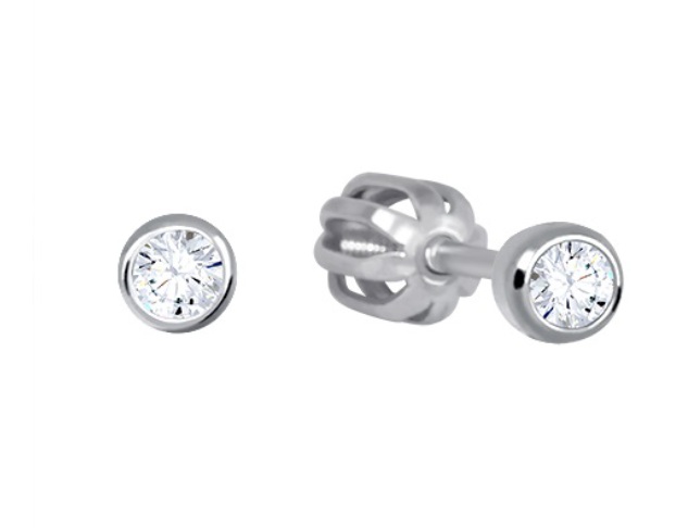 Soliter Minimalistické kôstky s čírym kryštálom 438 001 00555 0400000