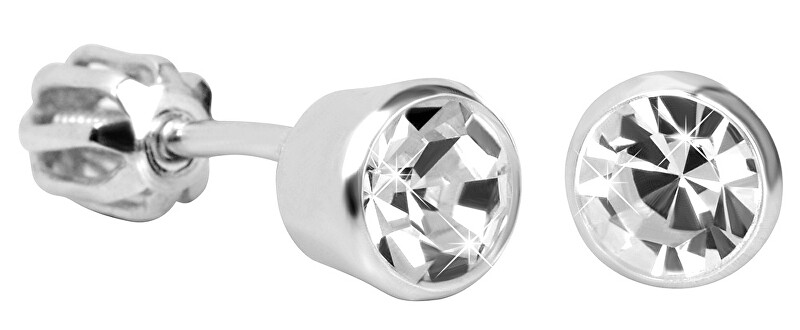 Soliter Minimalistické kôstky s čírym zirkónom 438 001 01435 04