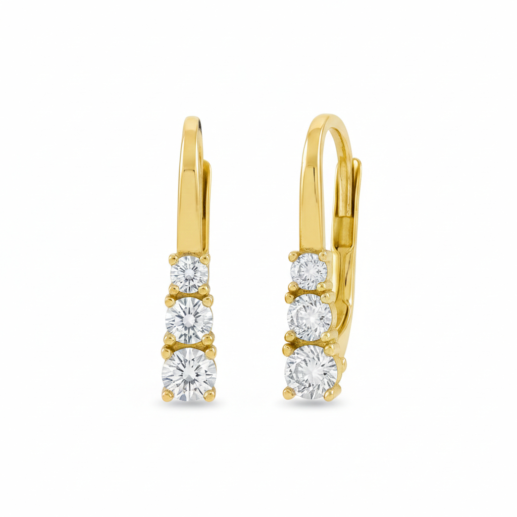 Soliter Nadčasové náušnice zo žltého zlata 239 001 01237 00