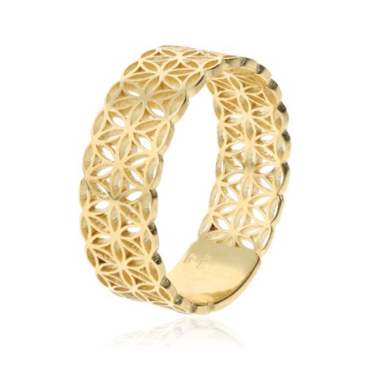 Soliter Prsteň zo žltého zlata Kvet života 221 051 00702 00 65 mm