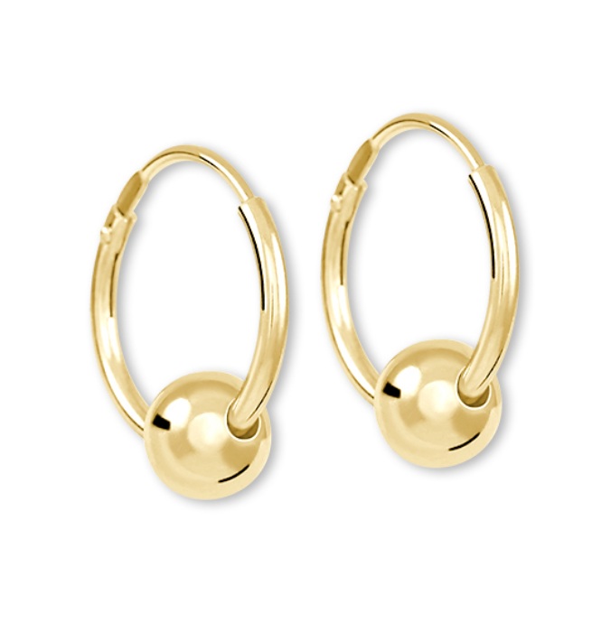 Soliter Pozlátené náušnice 2v1 Krúžky 431 001 02118 05