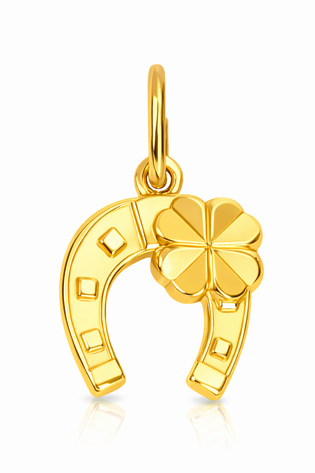 Soliter Pozlátený prívesok podkova so štvorlístkom 441 001 01663 05