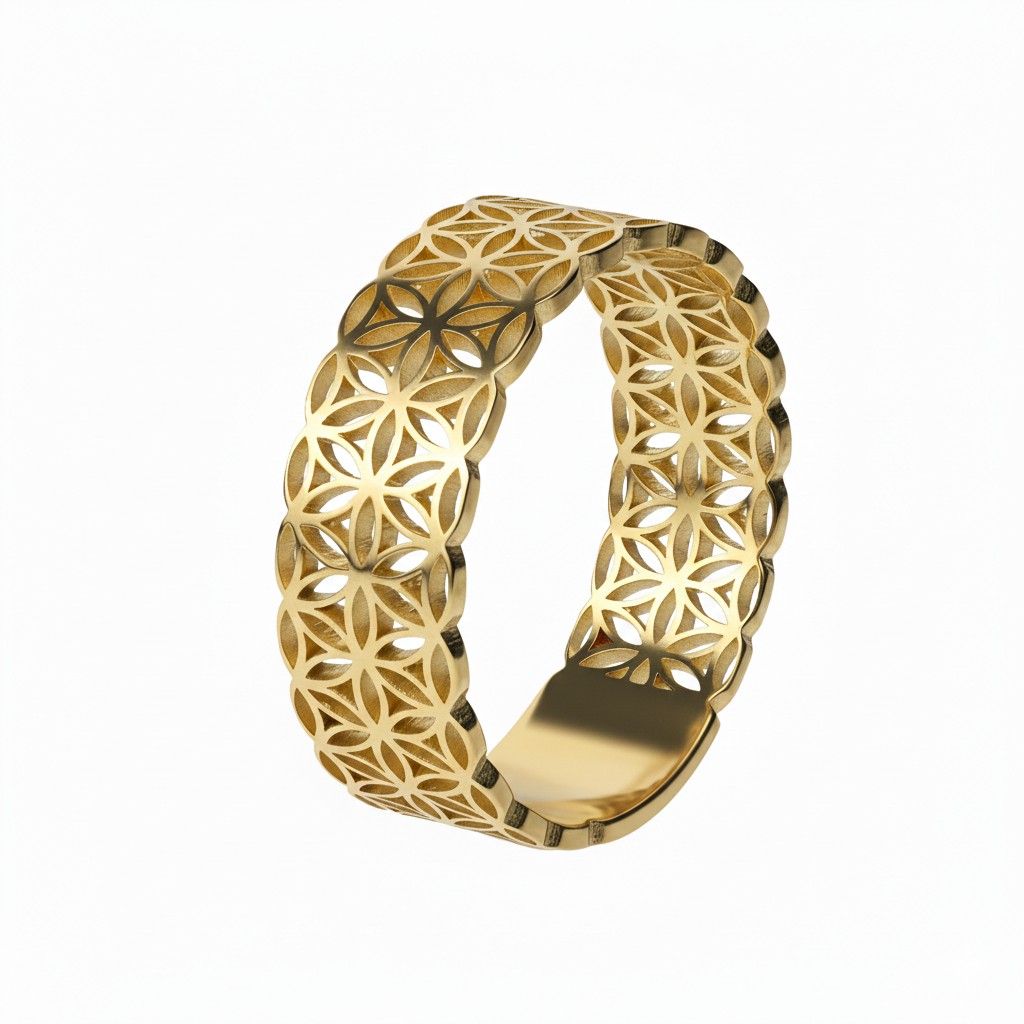 Soliter Prsteň zo žltého zlata Kvet života 221 051 00702 00 65 mm