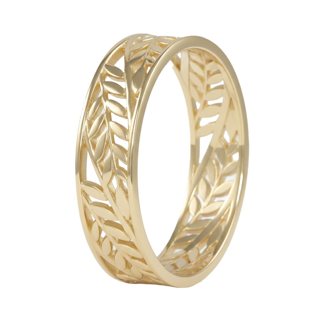 Soliter Prsteň zo žltého zlata Vavrínový list 221 001 00678 00 55 mm