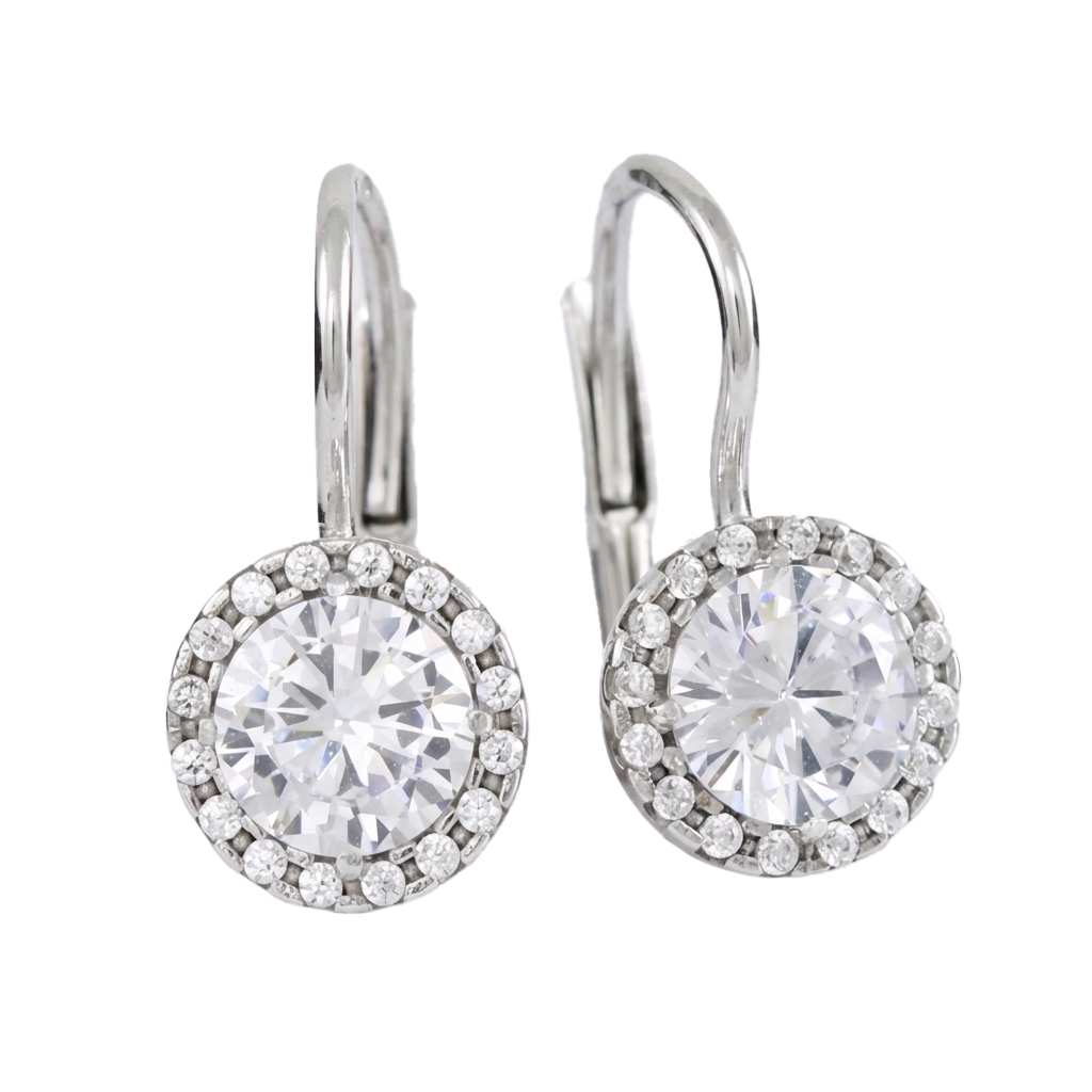 Soliter Slušivé náušnice z bieleho zlata so zirkónmi 239 001 00990 07