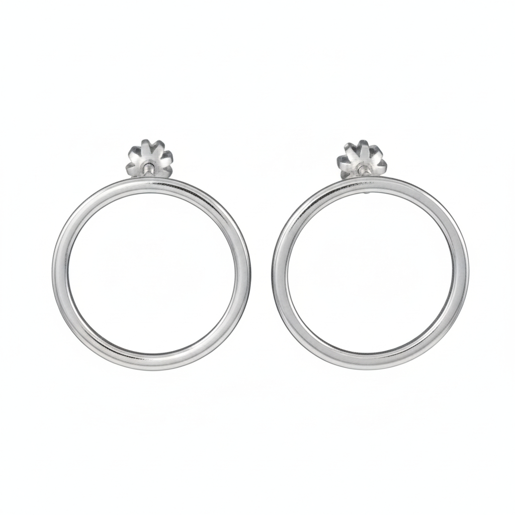 Soliter Slušivé strieborné náušnice Kruhy 431 001 02820 04